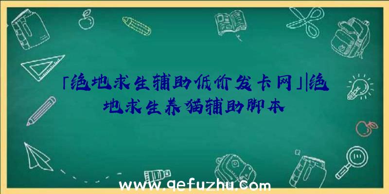 「绝地求生辅助低价发卡网」|绝地求生养猫辅助脚本